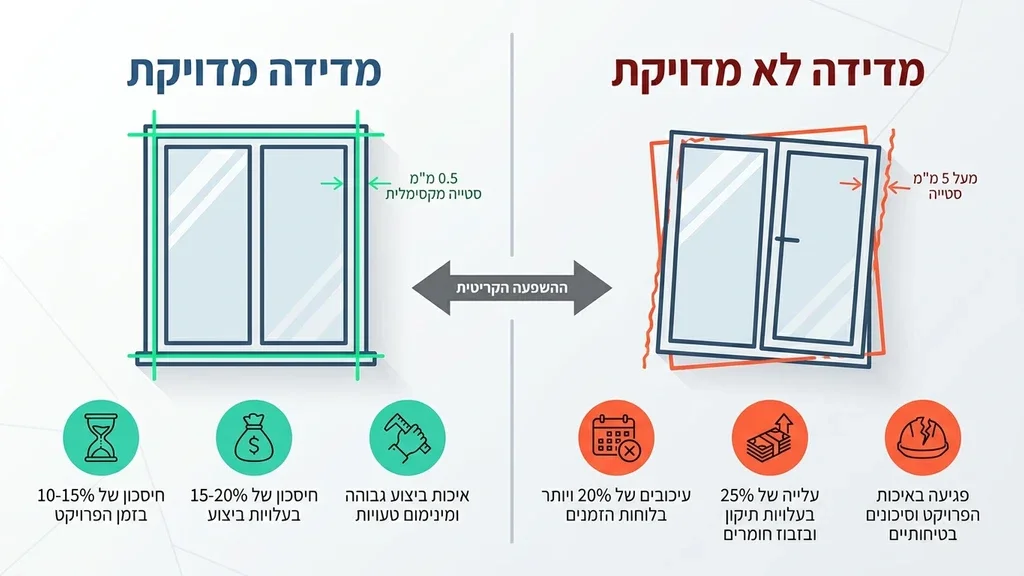 מודד מוסמך מבצע מדידה מדויקת באתר בנייה
