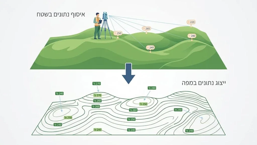 מודד מוסמך מבצע מדידות שטח בכרמיאל