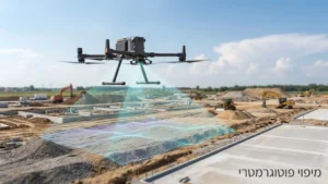 שימוש ברחפן מתקדם לביצוע שירותי מדידות שטח