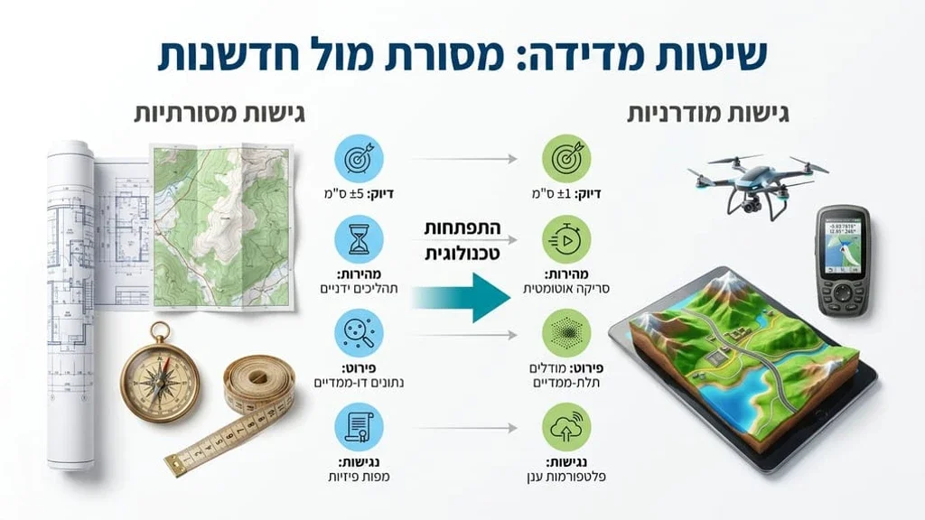 מפות טופוגרפיות ותוכניות מדידה מקצועיות
