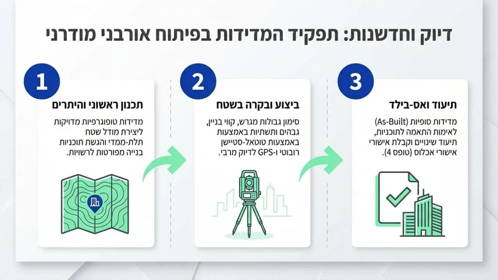 שירותי מדידה בגבעת שמואל לפרויקטים של התחדשות עירונית