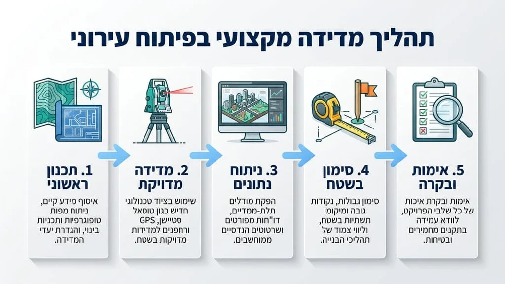 מודד מוסמך בגני תקווה מבצע מדידות שטח