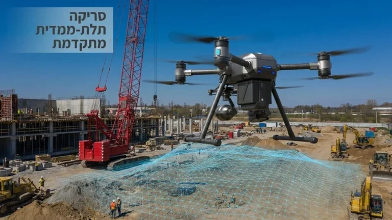 טכנולוגיות מדידה מתקדמות באמצעות רחפן וסורקי לייזר