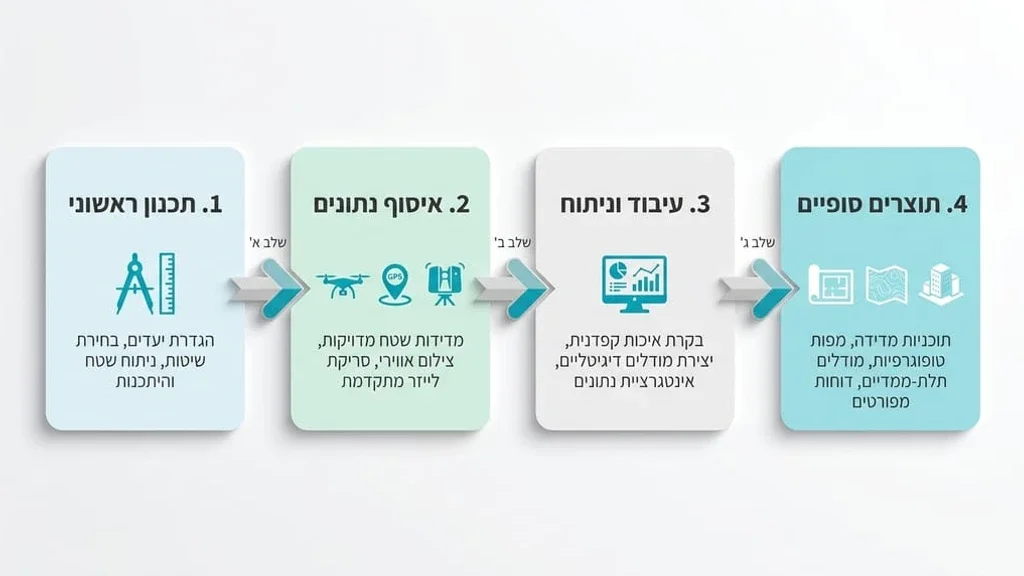 מפה טופוגרפית ותוכניות מדידה להיתר בנייה