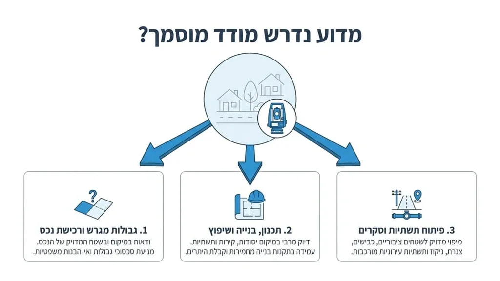 מודד מוסמך ברמת ישי מבצע עבודת שטח